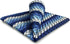 SHLAX&WING Ripple Blue Mens Pocket Square Silk Hanky Business Wedding Gift...
