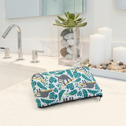 MAGEFY Small Makeup Bag Waterproof Cosmetic Bag Portable Travel Makeup Bags with Zipper Lightweight Makeup Pouch (1 pack, 0172 sloth gifts)...