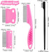 5 Pieces Dog Eye Combs Tear Stain Remover Combs Pet Grooming Comb for Small Dogs Gently Removing Eye Mucus and Crust (Pink, Black)...
