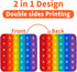 Fidget Games Learning Toys,Learn 26 Letters & 1-30 Numbers & Motifs 2 in 1 Children's Educational Toys, Stress Relief, Autism Sensory Toys (Pack o...