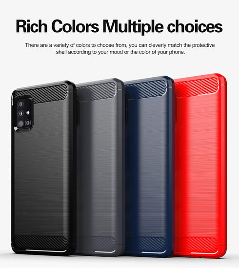 Samsung A71 5G case,Galaxy A71 5G case with HD Screen Protector, Soft TPU Slim Fashion Non-Slip Protective Phone Case Cover for Galaxy A71 5G (Nav...