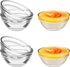 Small Pyrex Prep Mixing Bowls: 2.3x1.1Inch Mini Prep Bowls Stackable Glass Serving Bowls for Kitchen Prep - Dessert - Dips - Salad - Candy Dishes...
