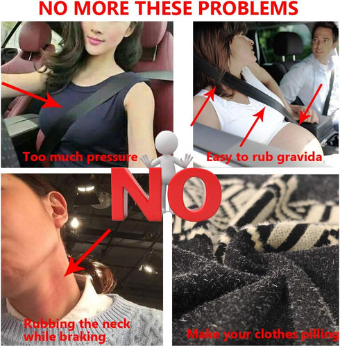 Car Seat Belt Cover Pad, 2-Pack Soft Car Safety Seat Belt Strap Shoulder Pad for Adults and Children, Suitable for Car Seat Belt, Backpack, Should...