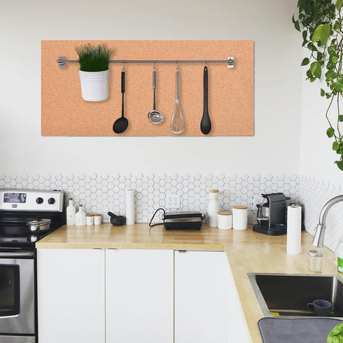 3mm Cork Board Roll Self-Adhesive Bulletin Boards, 51"x16"-1/8" Thick Large Cork Rolls, Decorative Corkboards for Wall, Office, Home, Kitchen, Pos...