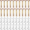 Shear Pins and Cotter Pins Fit for MTD Snowblower - Shear Pins 20pcs and Cotter Pins 20pcs Compatible for Cub Cad et Troy Bilt Craftsman 24" 26" S...