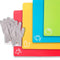Durable Plastic Cutting Board Set, Chopping Board Plastic, for Vegetable Meat or Cheese | Dishwasher Safe | Pair of MD Protective Gloves...
