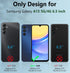 FNTCASE for Samsung Galaxy A15-5G Case: Phone Case with Built-in Screen Protector Protective Silicone Cell Phone Cover Rugged Shockproof Full Prot...