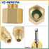 R410A R134A Adapters Mini Split Adapter Fitting Kit 5/16" SAE 1/4" SAE Flare, 1/2 Acme 1/4" SAE Female to Male Brass Fitting Kit with Valve Core R...