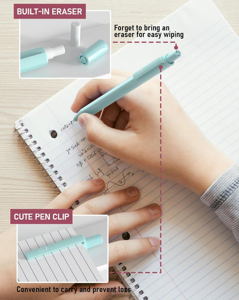 6PCS 0.7mm Mechanical Pencils Set with Case, Cute Pastel Mechanical Pencil with 360PCS HB Lead Refills, 3 Erasers, Aesthetic Back to School Suppli...