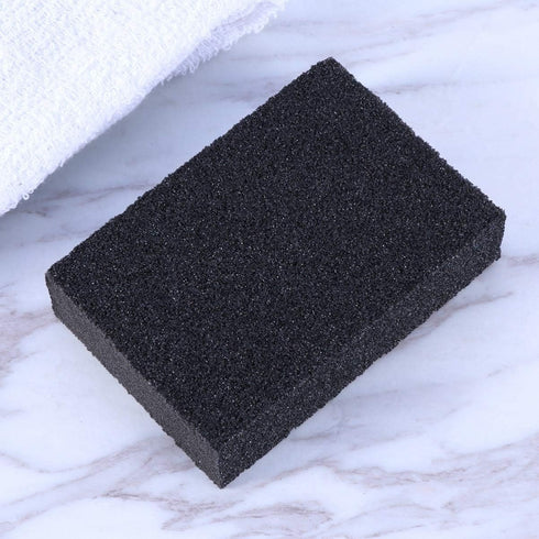 Sponge 5Pcs Carborundum Sponge, Non- Scratch Emery Brush Kitchen Scrubber Pot Cleaner for Home Restaurant Hotel (Black) Bowl Dish Washing Cleaning...