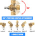 Pressure Washer Pivoting Coupler with 5 Angle,180 Degree Rotation Gutter Cleaner Attachment,1/4 Inch Quick Pivoting Coupler for Pressure Washer Ti...