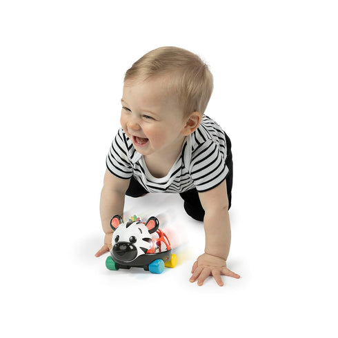 Baby Einstein Curious Car Zen Oball Toy Car & Rattle, Light Up, Ages 3 Months+, Zen The Zebra...