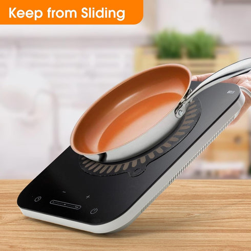 11 inch Thermochromic Silicone Induction Cooktop Protect Mat, Silicone mat for Induction Cooktop,Induction Cooktop protective cover 2 pcs...