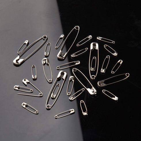 Luter 250 Pieces 6 Sizes Safety Pins Small and Large Pins Durable Rust-Resistant Safety Pins for Art Craft Sewing Jewelry Making Home Office Use (...