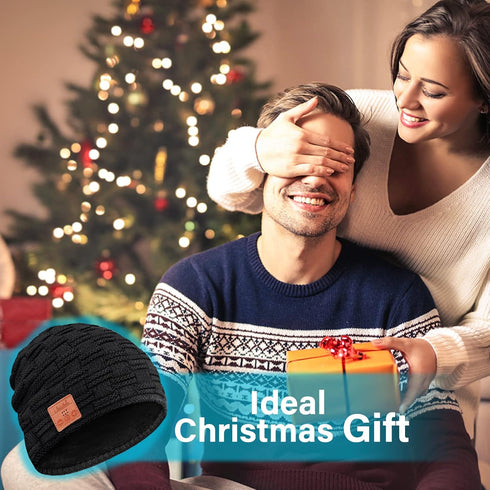Stocking Stuffers Bluetooth Hat for Men Bluetooth Beanie Hat Gifts for Men Women Fit for Fishing Running Skating Winter Outdoor Sports fit for Men...