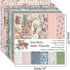 6x6” 160gsm cardstock Single Sided Scrapbooking 24 Paper Pad vintage decoupage scrapbook kit patterned paper junk journal supplies journaling supp...