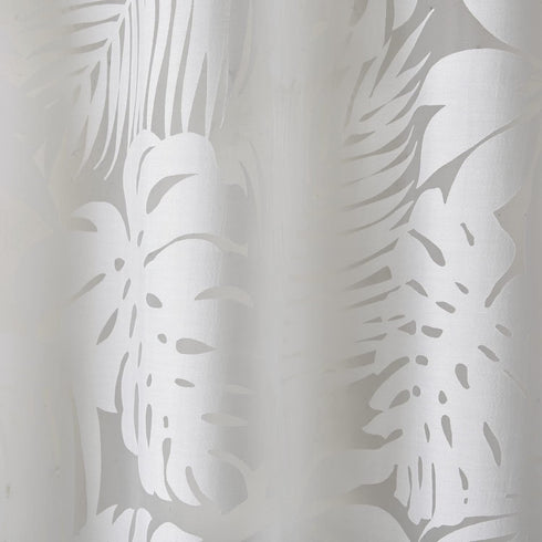 Madison Park Semi Sheer Single Curtain Modern Contemporary Botanical Print Out Design, Grommet Top, Window Drape for Living Room, Bedroom and Dorm...