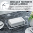 MyGift Premium Clear Acrylic Bathroom Paper Hand Towel Tray, Vanity Countertop Multifold, Z-Fold, C-Fold Disposable Napkin Dispenser Holder for Gu...