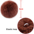 BQTQ 20 Pieces Faux Fur Pom Pom Balls DIY Faux Rabbit Fur Fluffy Pompoms with Elastic Loop for Hats Keychains Scarves Gloves Bags Accessories(10 S...