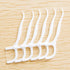 120Pcs/6 Packs Disposable Dental Floss Picks Teeth Flossers Toothpicks Stick Oral Care Tools for Teeth Cleaning, White...
