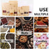 50 pcs Kraft Bags with Window Stand Up Ziplock Seal Paper Bag Resealable Large Food Storage Pouch 1oz 3.5×5.5in...