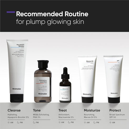 Minimalist Marula Oil 5% Face Moisturizer For Dry Skin | With Hyaluronic Acid For Deep Nourishment & Hydration | For Women & Men | 1.7 Oz / 50 gm...