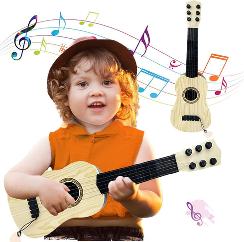 Kids Toy Guitar 6 String,17 inch Mini Baby Guitar with Pick,Musical Instrument Educational Toy for Toddlers Beginner,Preschoolers...