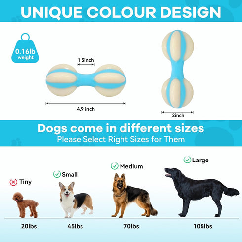 Aggressive Chew Dog Toys, Lasting Dog Toy, Durable Nylon Bone, with Real Bacon pet Toys,Indestructible Bone,Cleaning Teething chewers Dog Toys, fo...