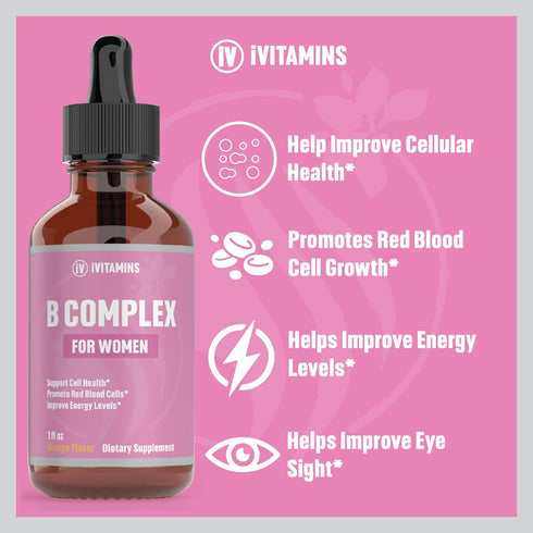 B Complex Vitamins for Women | Helps to Improve Brain Function, Digestion, Energy, & More | B Vitamins Complex for Women | Vitamin B Complex | B C...