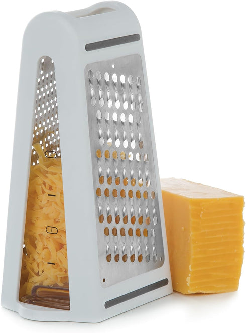 PrepSolutions 2-Way Grate & Measure – Multi-Function Grater for Shredding, Slicing & Measuring...