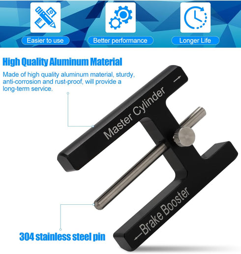 Brake Booster Adjustment Tool Brake Measuring Tool Push Rod Adjustment Tool Master Cylinder Push Rod Length Pin Depth Gauge Used For Adjusting Bra...