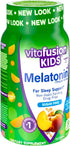 Vitafusion Kids Melatonin Gummy Supplements, Tropical Peach Flavored Sleep Support Supplements (1), 50 Count...