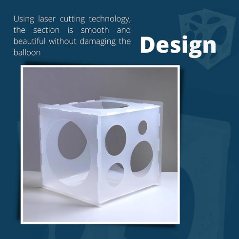 11 Hole Balloon Sizer Cube Box Measurement Tool for Decorations Balloon Sizer Box Holey Sizer...