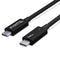 Plugable Thunderbolt 3 Cable 40Gbps Supports 100W (20V, 5A) Charging, 2.6ft / 80cm Thunderbolt-Certified USB C Compatible - Driverless......