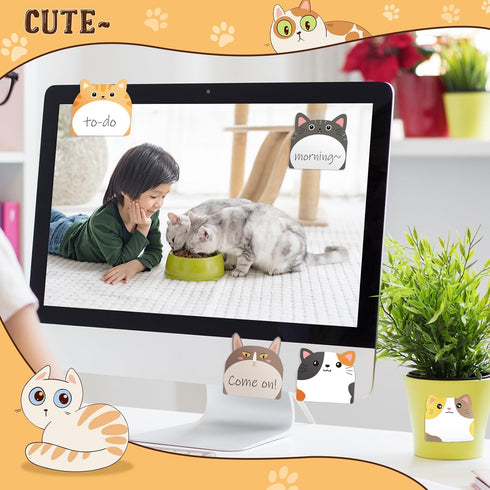 24 Pads Cute Sticky Notes Cartoon Sticky Kawaii Sticky Notes Fun Sticky Notes Cute Notepads Sticky Note Pads Self Stick Memo Pad for Office Home K...