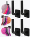 Hat Rack for Hat Storage (4-Pack), Multi-Purpose Hat Organizer, Strong Adhesive Hat Hooks for Wall Hat Organizer for Baseball Caps, Two Mounting O...