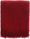 BATTILO HOME Christmas Red Throw Blanket for Couch, Textured Soft Burgundy Throw Blankets, Decorative Knitted Red Blanket for Sofa Bed Living Room...