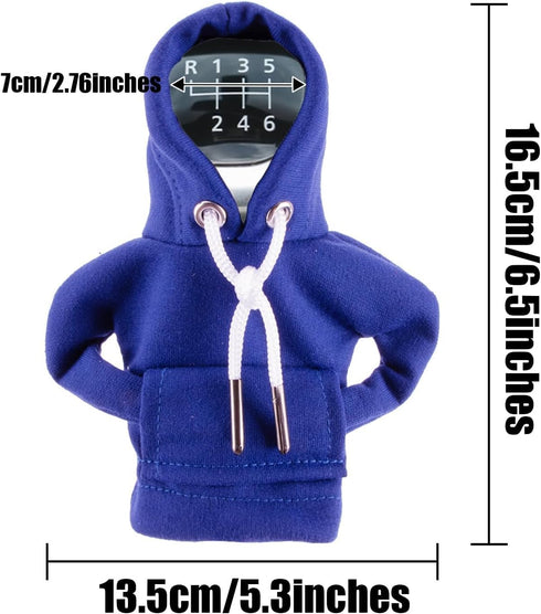 PSLER Stylish Cute Hoodie Car Gear Shift Cover Shifter Knob Cover gear shift hoodie Heat Insulation Winter Warm CVC Interior Car Accessories for M...