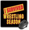 3dRose I Survived Wrestling Season Sports Fans Survial Pride and Humor Design Mouse Pad (mp_118482_1)...