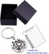 Stainless Steel Spinning Key Chain Fidget Key Ring Unique Gift Dice Gaming Stress Reliever Decision Maker Novelty Gift for Her Him...