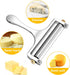 TOPULORS Wire Cheese Slicer Stainless Steel Handheld Cheese Cutter for Mozzarella, Cheddar, Gruyere - with 1 Extra Wire - Adjustable Thickness Che...