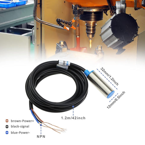 10mm Hall Effect Proximity Sensor Inductive Switch NPN NO?Normally Open) with Magnet DC5-30V NJK-5002C...
