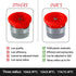 24 Pieces Variable Arc Nozzle, Replacement Pop-up Sprinkler Heads Compatible with Most of Adjustable Pop Up Sprinklers Spray Head for Garden Lawn ...