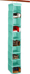 Simple Houseware 10 Shelves Hanging Shoes Organizer Holder for Closet, Turquoise...