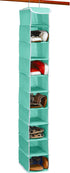 Simple Houseware 10 Shelves Hanging Shoes Organizer Holder for Closet, Turquoise...