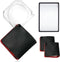 MAGDEPO 6X Small Pocket Size Folding Magnifier 1.75" Acrylic Magnifying Lens with Protective Air-Cushioned Faux Leather Rotatable & Compact for Re...