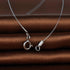 Simple 925 Sterling Silver One Simulated Pearl Pendant Invisible Fishing Line Choker Necklace for Women...