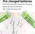 12 Counts AA 250mAh NiMH Rechargeable Batteries,1.2V Double A Battery for Garden Landscaping Solar Lights...