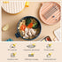 Microwave Ramen Bowl Ramen Cooker with Handles Noodle Bowls with Lid and Chopsticks Dishwasher Safe for Home Office College Dorm Room(Yellow & Gre...