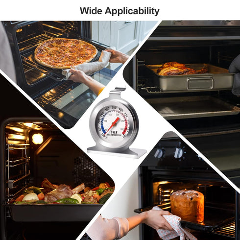 Stainless Steel Oven Thermometer for Electric/Gas Oven, Kitchen Cooking Grill Smoker Thermometer(50-300°C/100-600°F) (1)...